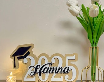 Letrero personalizado de graduación 2026 / Decoración personalizada para la clase de 2026 / Accesorio para fotos de último año / Regalo para graduados