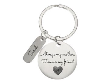 Personalized Mom Keychain Gift, Custom Gifts for Mom, Thoughtful Mother’s Day Gift from daughter, son, Mom Birthday Gift