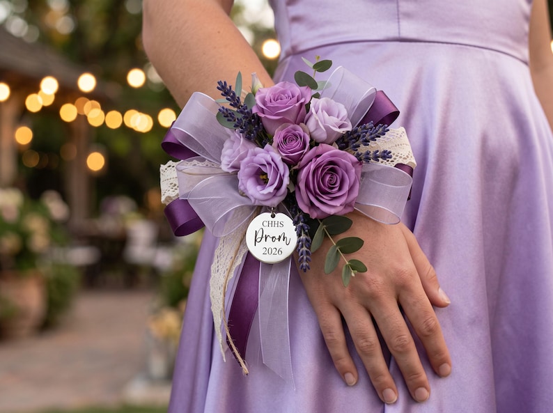 Personlig balblommaberlock | Corsage | Anpassad balbukettberlock | Årskurs 2026 | Present till henne bild 2