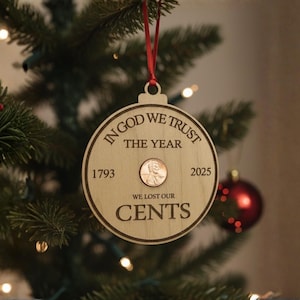 The Year We Lost the Penny Ornament | Commemorative One Cent Ornament | DIY Holiday Keepsake