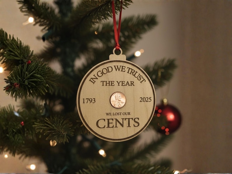 The Year We Lost the Penny Ornament | Commemorative One Cent Ornament | DIY Holiday Keepsake