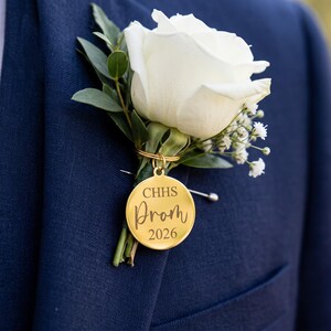 Personlig balblommaberlock | Corsage | Anpassad balbukettberlock | Årskurs 2026 | Present till henne bild 3