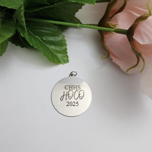 Personalized Flower Charm | Floral Pendant Charm | Prom | Bouquet | Swags | Tags  | Gift for Her