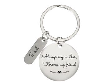 Llavero personalizado para mamá, regalo personalizado para mamá, regalo considerado para el Día de la Madre de parte de hija, hijo, regalo de cumpleaños para mamá
