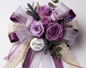 Colgante floral personalizado para graduación / Corsage / Colgante para ramo de graduación personalizado / Clase de 2026 / Regalo para ella