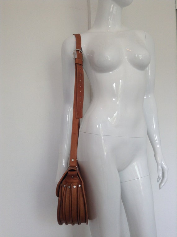 Vintage 70's Horse Hair Leather Bag - image 4