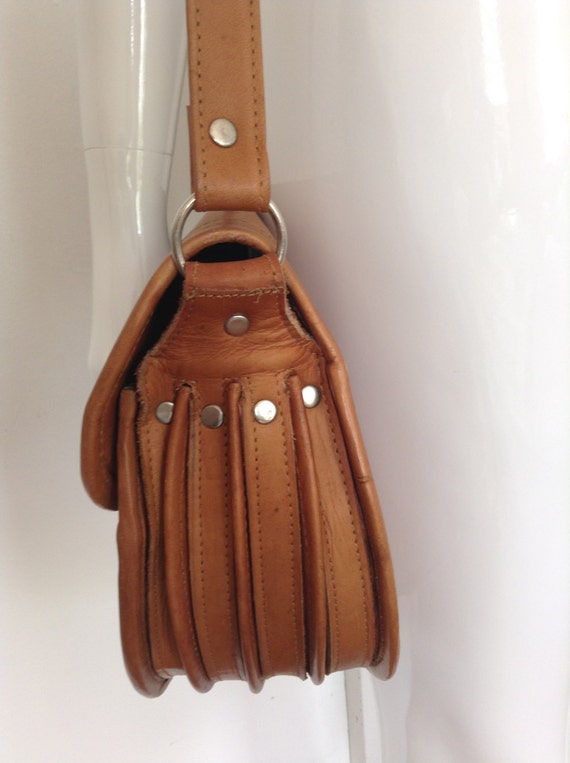 Vintage 70's Horse Hair Leather Bag - image 5