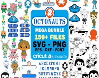 Octanauts Svg Bundle, octanautes png de haute qualité, svg anniversaire octonautes, svg anniversaire octonautes pour cricut, police octonautes