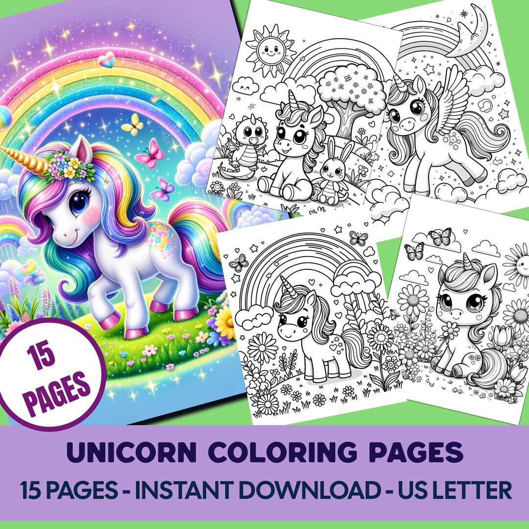 Unicorn Coloring Pages, Unicorn Colouring Pages for Kids, Unicorn Colouring Pages, Unicorn ...