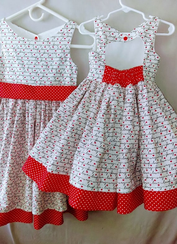 girls red dress size 6