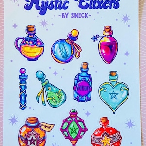 Mystic Elixers Sticker Bogen