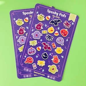2 Spooky Pals Sticker Sheets