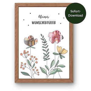 PDF - Birthday money gift | instant download | for printing | last-minute gift | wish fulfillment | creative money gift