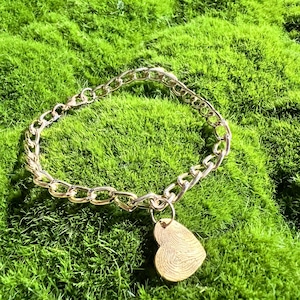Golden Heart Charm Bracelet Delicate Gold Chain Bracelet Jewelry