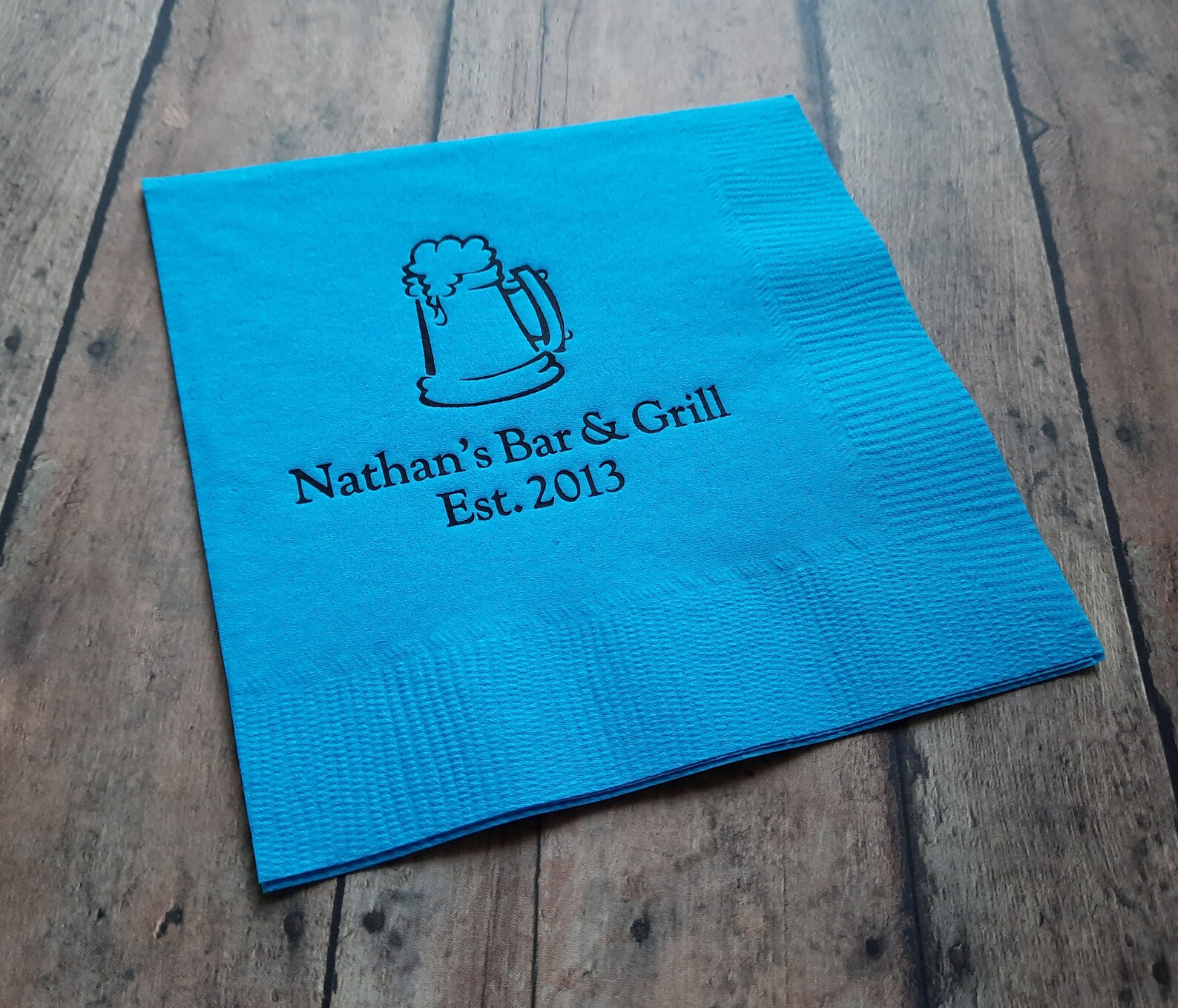 Bar Napkins Cocktail Napkins Personalized Bar Napkins Cocktail Etsy