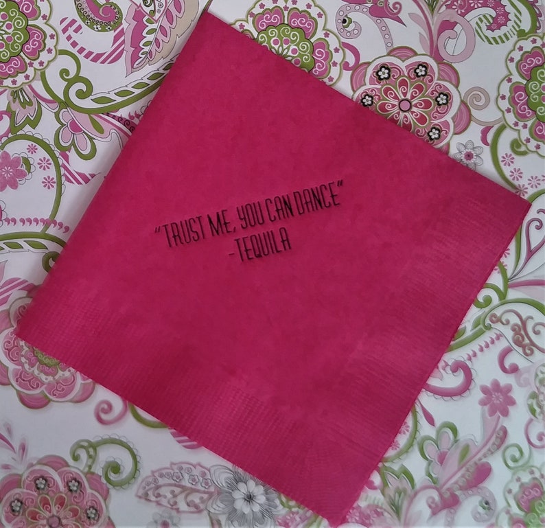 Bar Napkins Cocktail Party Funny Cocktail Quotes Boxed set of Etsy