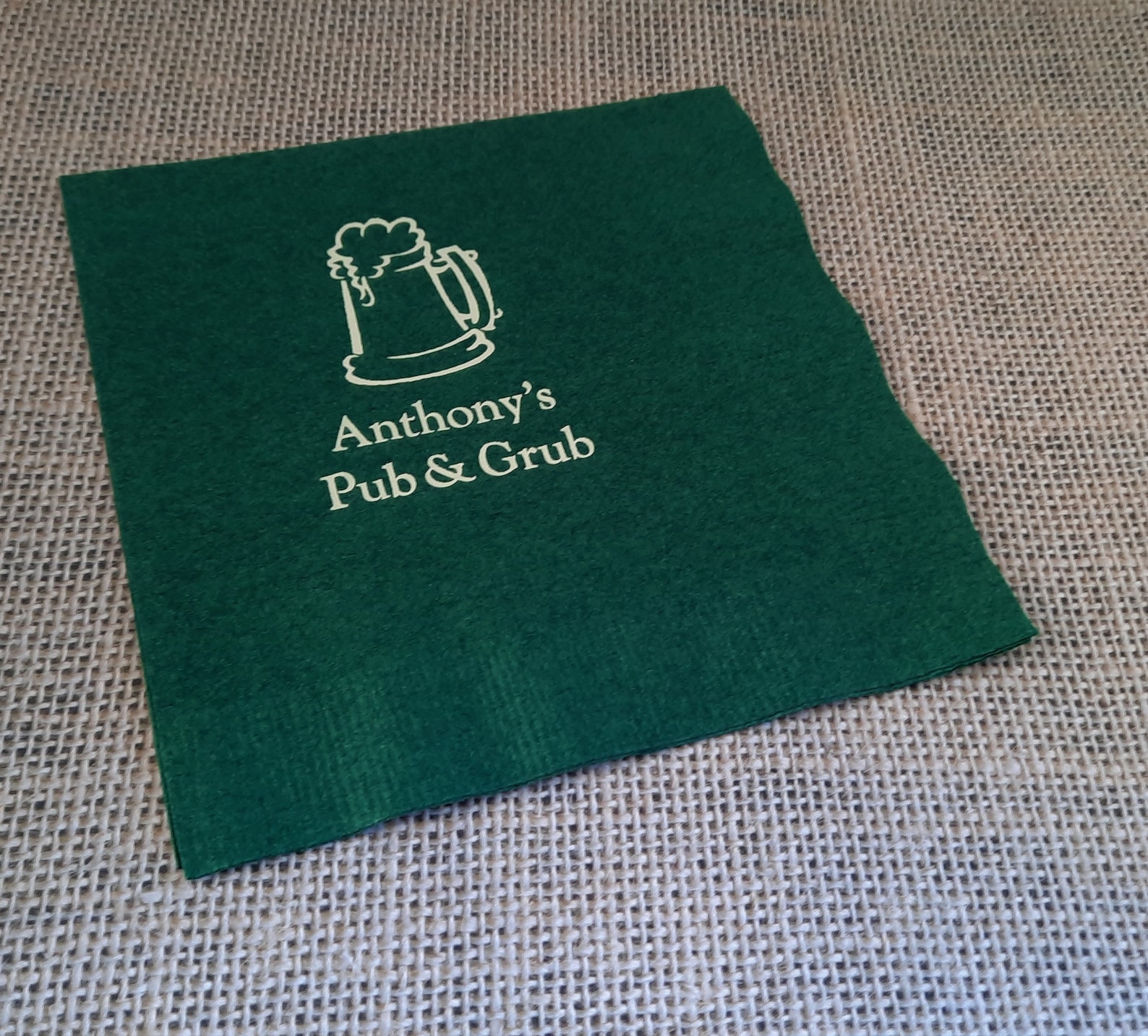Bar Napkins Cocktail Napkins Personalized Bar Napkins Cocktail Etsy