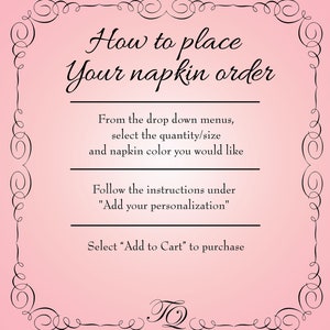 Bachelorette Party napkins wedding shower personalized wedding napkins cocktail napkins martini napkins beverage and luncheon size image 6