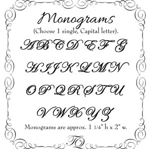 monogrammed cocktail napkins monogram wedding cocktail napkins large Edwardian monogram add your names and date 26 napkin colors image 5