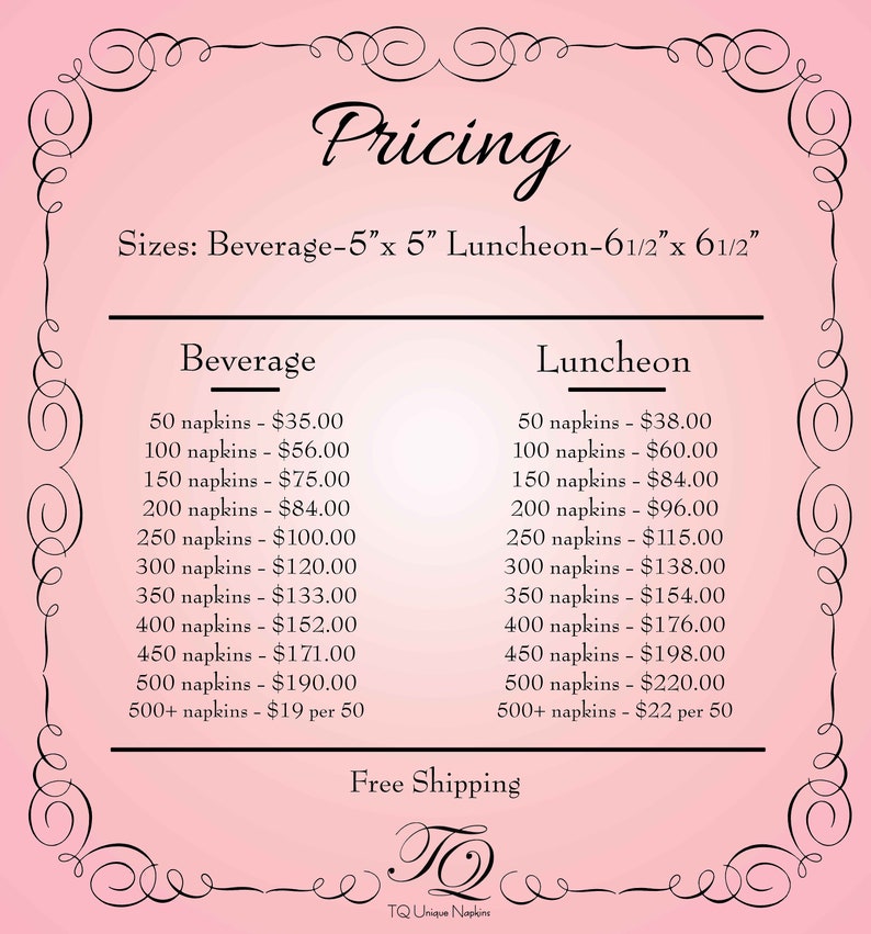 Monogrammed wedding napkins Personalized wedding reception napkins monogram image 10
