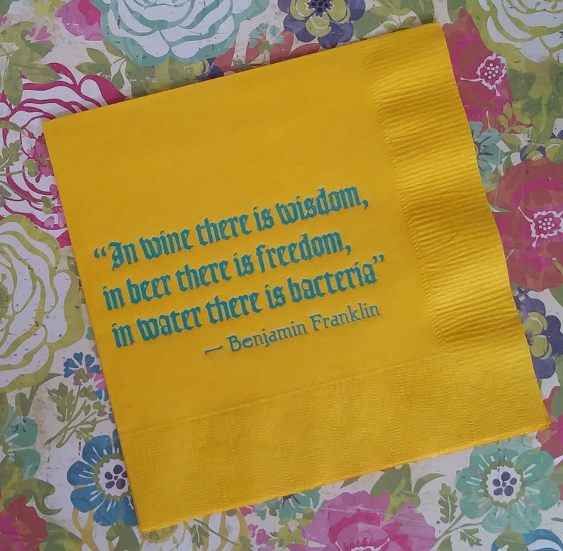 Bar Napkins Cocktail Party Funny Cocktail Quotes Boxed set of Etsy