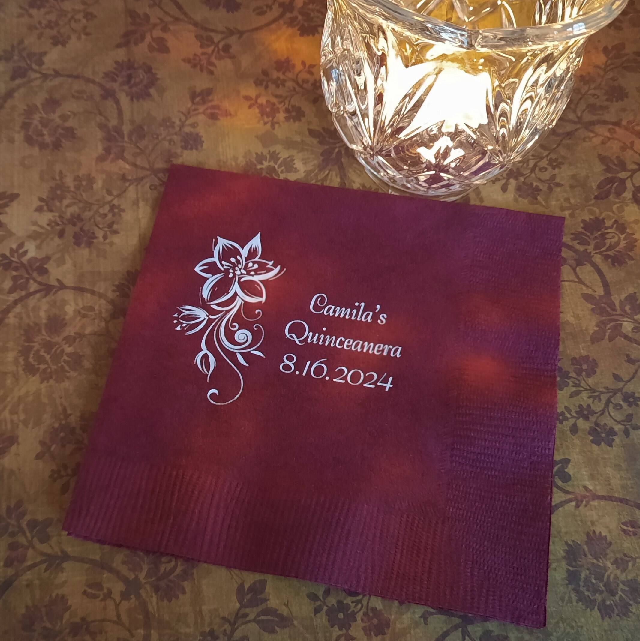 Quinceanera napkins Mis Quince Mis Quince Anos personalized Etsy