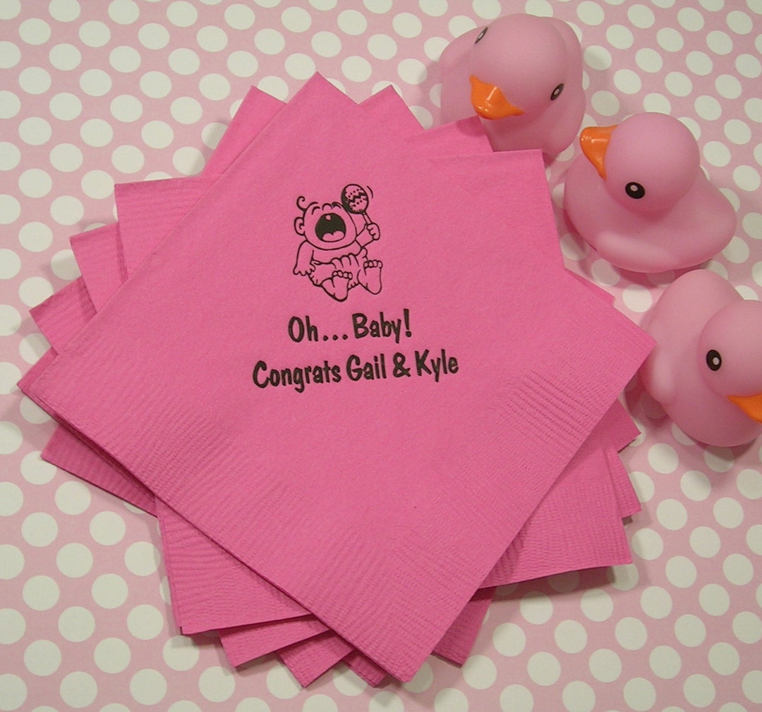 Baby Shower Napkins Personalized Baby Shower Napkins Personalized Baby