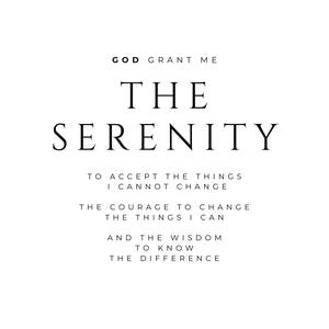 Serenity Prayer - Classic