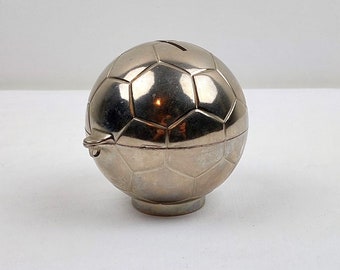 Vintage West German soccer ball piggy bank