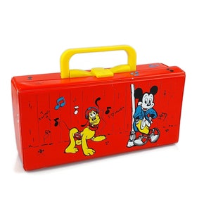 Custodia per cassette vintage anni '80 Topolino e Plutone di Fourty Four