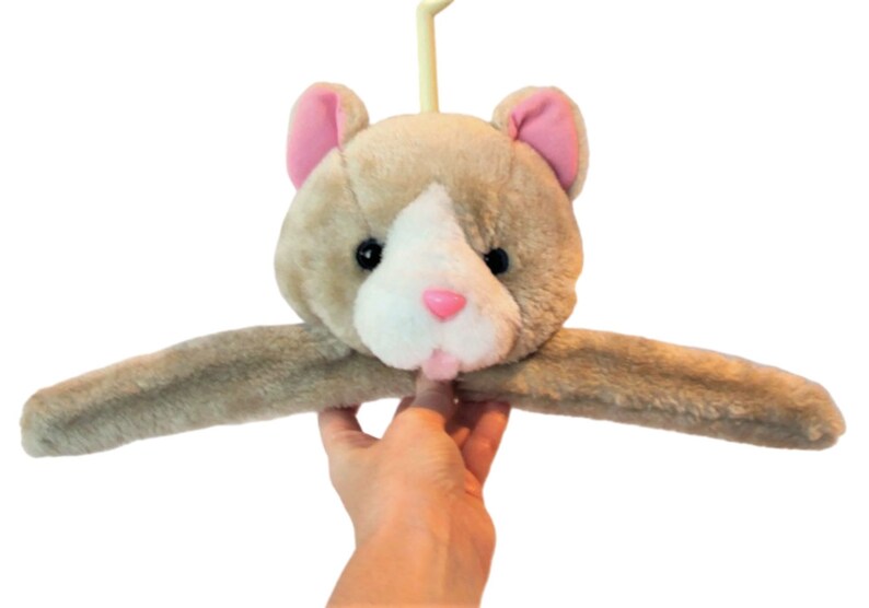 Vintage Teddy Bear Clothes Hanger Stuffed Animal Head Hanger Etsy