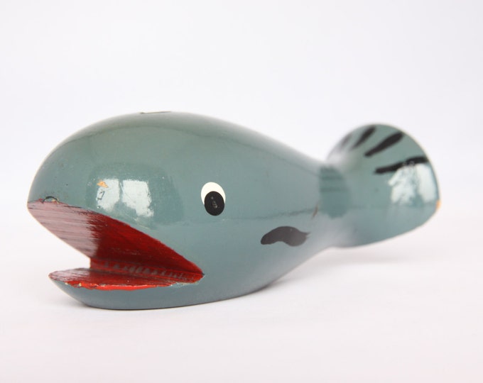 Whale Candle Holder Nautical Home Decor Wooden Handmade Etsy