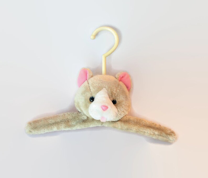 Vintage Teddy Bear Clothes Hanger Stuffed Animal Head Hanger Etsy