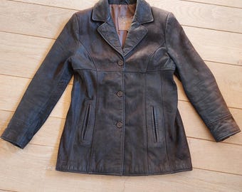 Shenandoah Women's Cowhide Leather Jacket - Size L (Fits M) – Vintage 90s Western Style