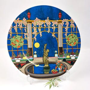 Villeroy & Boch Jardins Français Plate No. 3 – Vintage Decorative Collectible Plate - Art Nouveau Style