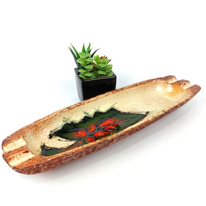 Jan Van Erp Fat Lava Ashtray – Mid Century Studio Pottery, Handmade Ceramic Tray