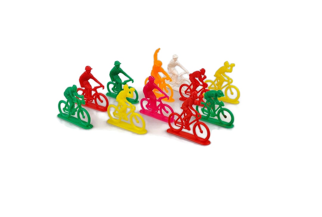 cyclist toy figures