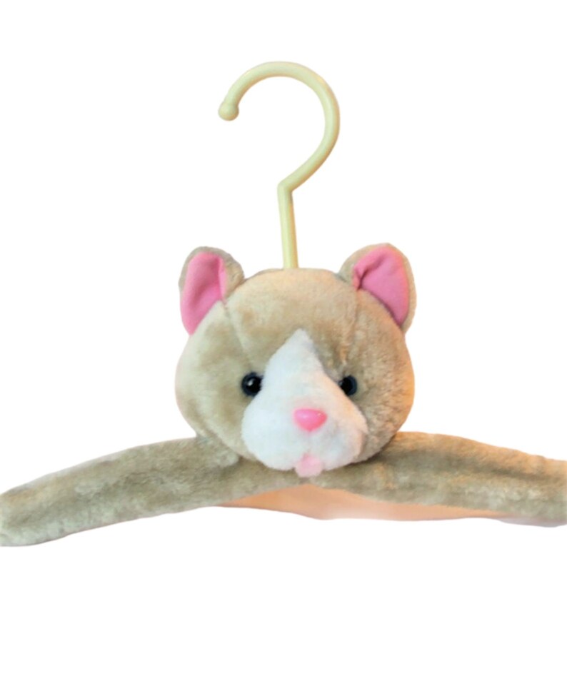 Vintage Teddy Bear Clothes Hanger Stuffed Animal Head Hanger Etsy