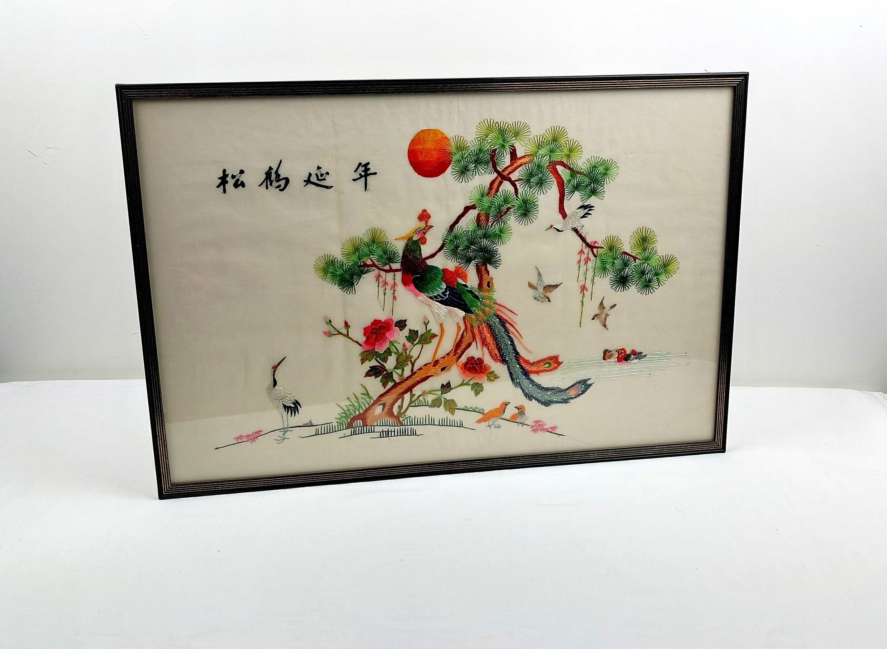 Vintage chinese painting on silk - Etsy Österreich, image size:2847x2084