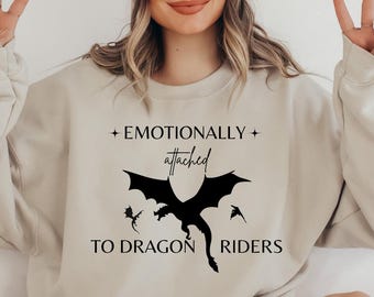 Fourth Wing Sweater Bookish Gift Onyx Storm Gift for Booklover and Rebecca Yarros Fan Dragon Lover Sweater Booktok Gift Dragon Rider Xaden