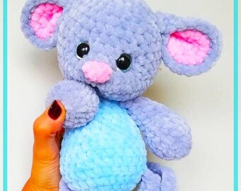 Crochet PATTERN Mouse, Amigurumi tutorial PDF in English