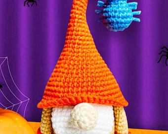 Crochet patterns Flower Gnome, Crochet flower gnome pattern, Birthday Gnome amigurumi pattern, Garden gnome crochet pattern, Gnome ornaments