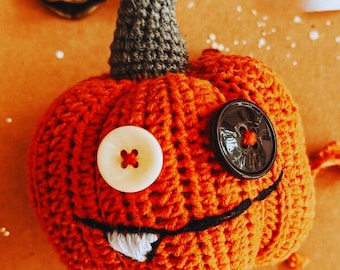 Patrón de amigurumi de calabaza de ganchillo, patrón de amigurumi de calabaza de Halloween, PDF de calabaza, decoraciones de Acción de Gracias, decoración de otoño, calabaza