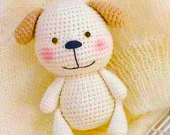 Puppy dog Crochet pattern | kawaii amigurumi | DIY | crochet plush dog | crochet PDF (English)