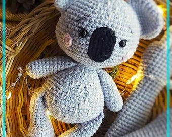 Cute Koala amigurumi crochet pattern PDF
