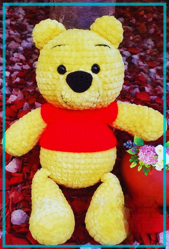 Crochet pattern | Lovely teddy Bear | PDF | Cotton & Plush stuffed toy | easy amigurumi baby toy