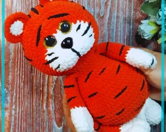 Crochet Tiger PATTERN Amigurumi Tiger pattern pdf tutorial - Jagger the tiger