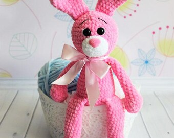 Crochet PATTERN Bunny, Amigurumi tutorial PDF in English ,PDF Bunny crochet pattern, Amigurumi rabbit pattern, Bunny amigurumi