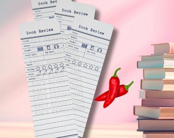 Spicy Book Review Bookmark | Romance Reader Gift | Smut Rating Tracker