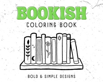 Libro para colorear de libros - PDF digital